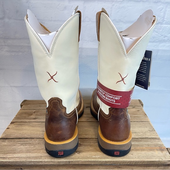 Twisted X Tech X Western Boots Mens 12" Pull On Roasted Pecan MXWW002 Waterproof - Picture 8 of 16
